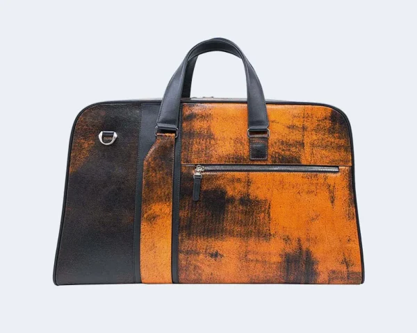 کیف سفری مردانه چرمی دافل کد D14 - 05