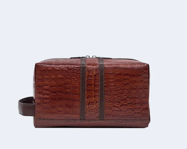 کیف دستی آرایشی مردانه چرمی کد DK15 - 27