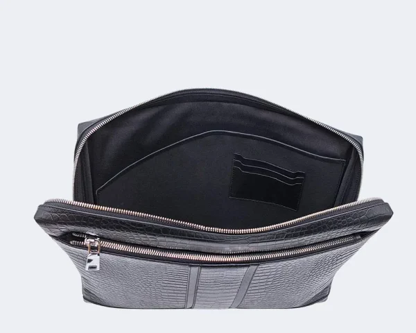 کیف دستی پوچ مردانه چرمی کد P112 - 09