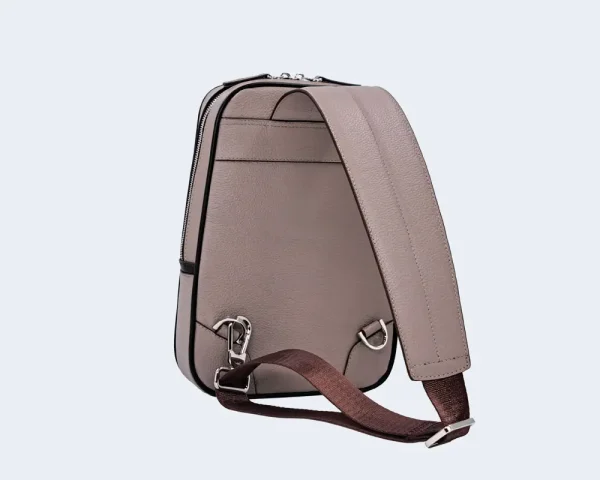 کوله پشتی یک طرفه مردانه چرمی کد S11 - 02