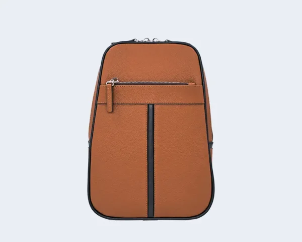 کوله پشتی یک طرفه مردانه چرمی کد S11 - 05